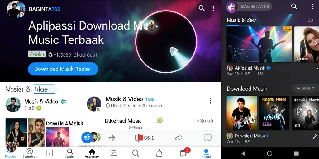 Screenshot utama BAGINTA168 menampilkan antarmuka modern dan intuitif untuk Download Musik.