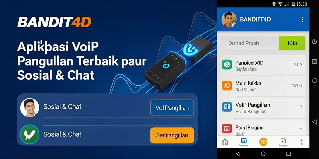 Tampilan antarmuka BANDIT4D untuk panggilan VoIP yang intuitif dan menarik.
