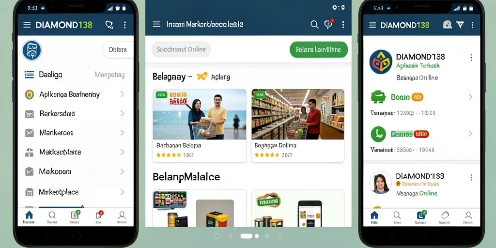 Tampilan antarmuka aplikasi <strong>DIAMOND138</strong> yang user-friendly dan menarik.