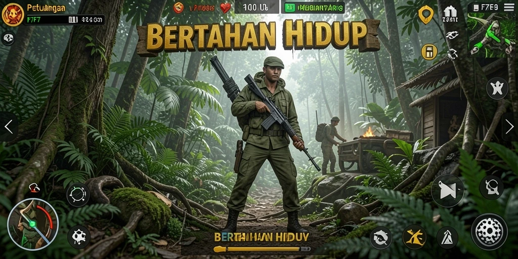 Tampilan antarmuka permainan F7F7 yang menarik dan intuitif.