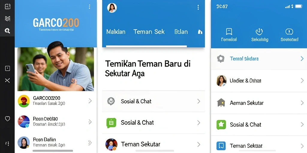Antarmuka pengguna GARCO200 yang sederhana dan menarik.