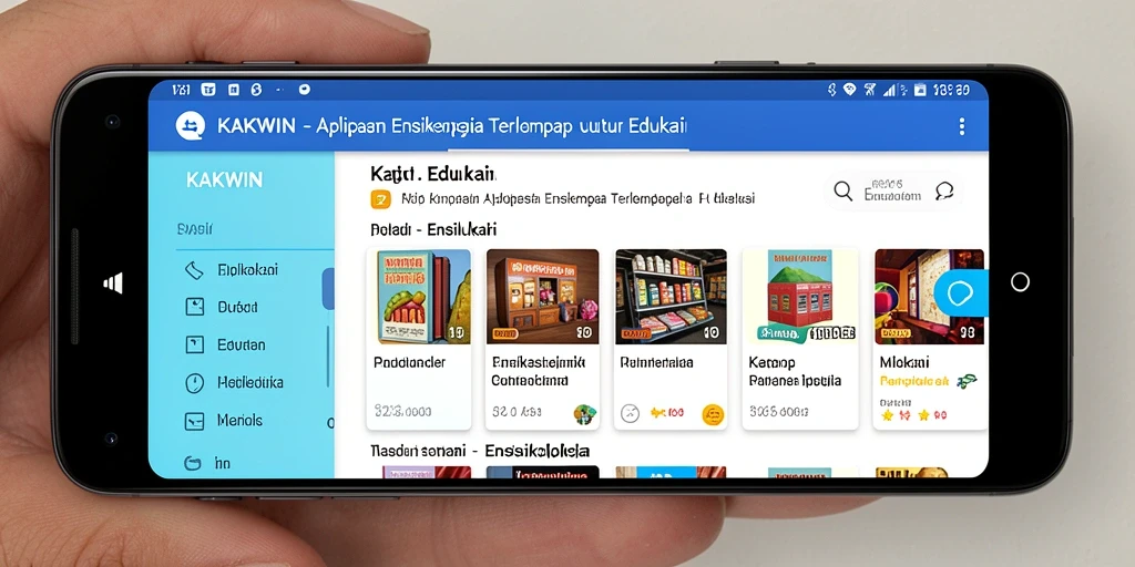 Antarmuka aplikasi KAKWIN yang user-friendly dan informatif.