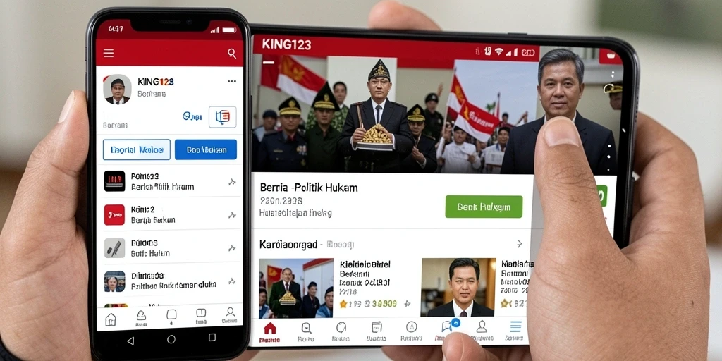 Tampilan antarmuka aplikasi KING123 yang informatif dan menarik.