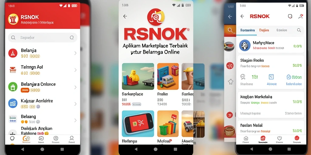 Antarmuka RSNOK yang menarik untuk belanja online.