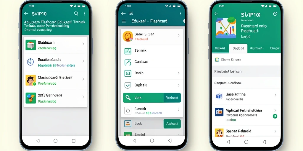 Antarmuka aplikasi SVIP10 yang ramah pengguna dan informatif.