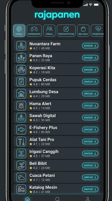 Rajapanen - Indeks Terlengkap Aplikasi Populer & Kanal Uji