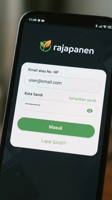 Masuk Akun Rajapanen untuk Pengguna Android